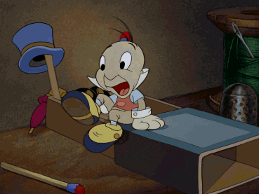 Tired Jiminy Cricket Night Night GIF