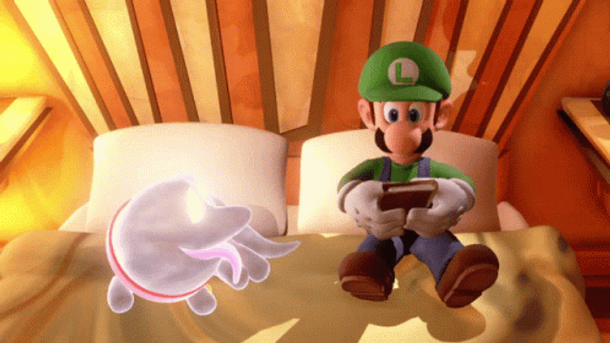Tired Luigi Passed Out GIF