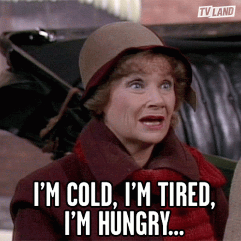 Tired Meme Cold And Hungry GIF