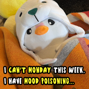 Tired Monday Of Cute Little Duck GIF
