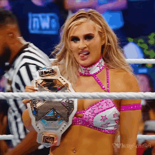 Tired Tiffany Stratton Champion GIF