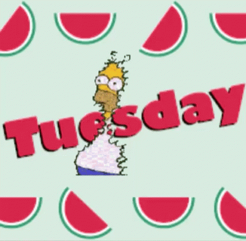 Tired Tuesday Homer Thompson Disappear GIF