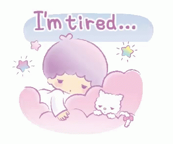 Tired Tuesday Little Twin Stars GIF