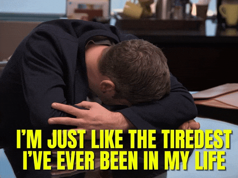 Tired Tuesday Sleeping Man GIF