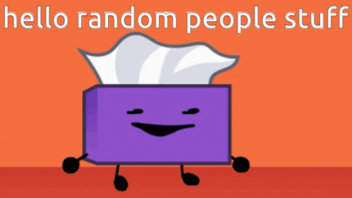 Tissue Box Hello Random People Stuff GIF