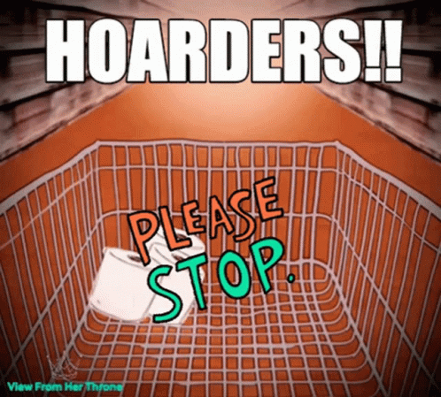 Tissue Market Hoarders GIF
