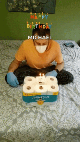 Tissue Paper Cake Happy Birthday Mike Meme GIF
