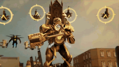 Titan Clockman And Speakerman Got Electric Bomb GIF