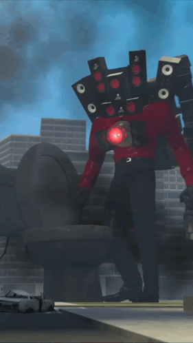 Titan Speakerman Seat On His Throne GIF