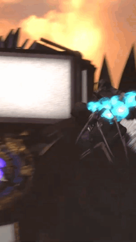 Titan Tv Man Blue Orb Skibidi Toilet GIF