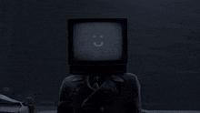 Titan Tv Man Smiley Face Loop GIF