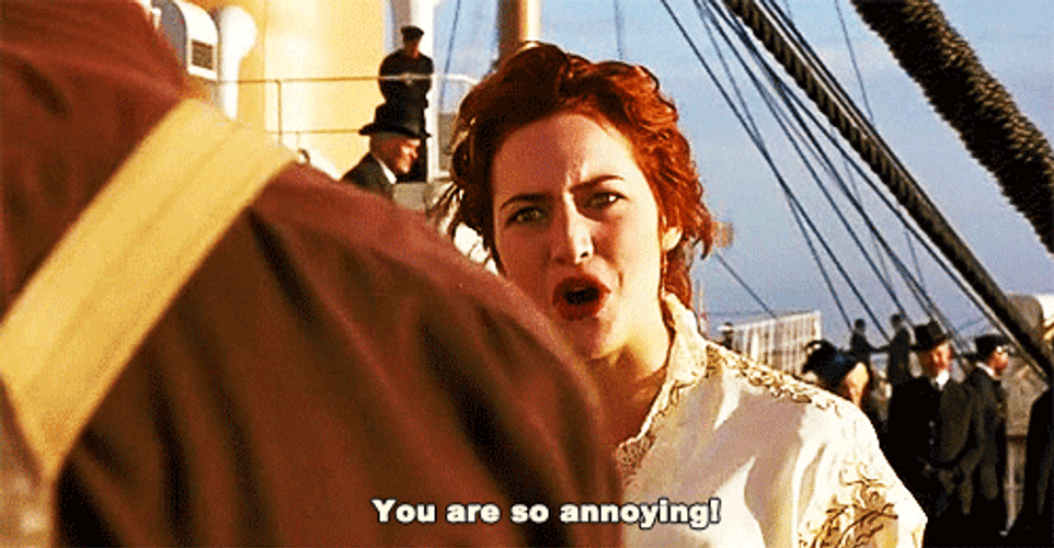Titanic Annoyed Rose Reaction GIF