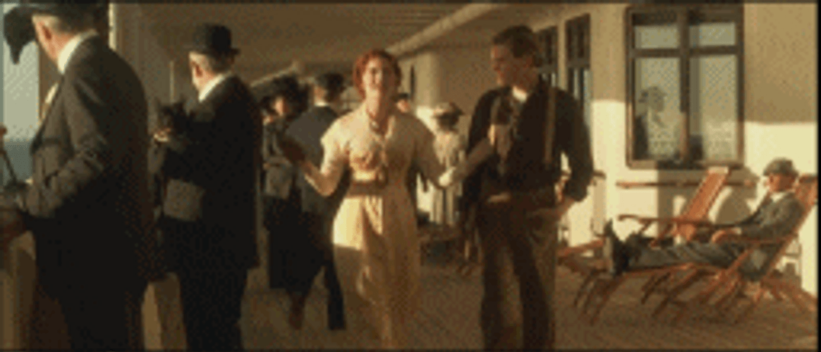 Titanic Happy Dancing Rose GIF