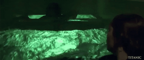 Titanic Sinking Jack Go Under Water GIF