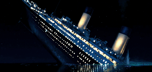 Titanic Sinking Lights Out GIF
