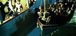 Titanic Sinking Man Jumping From The Boat GIF
