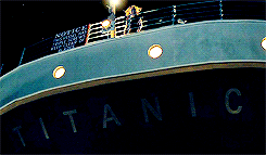 Titanic Sinking Titanic Name Under Ship GIF
