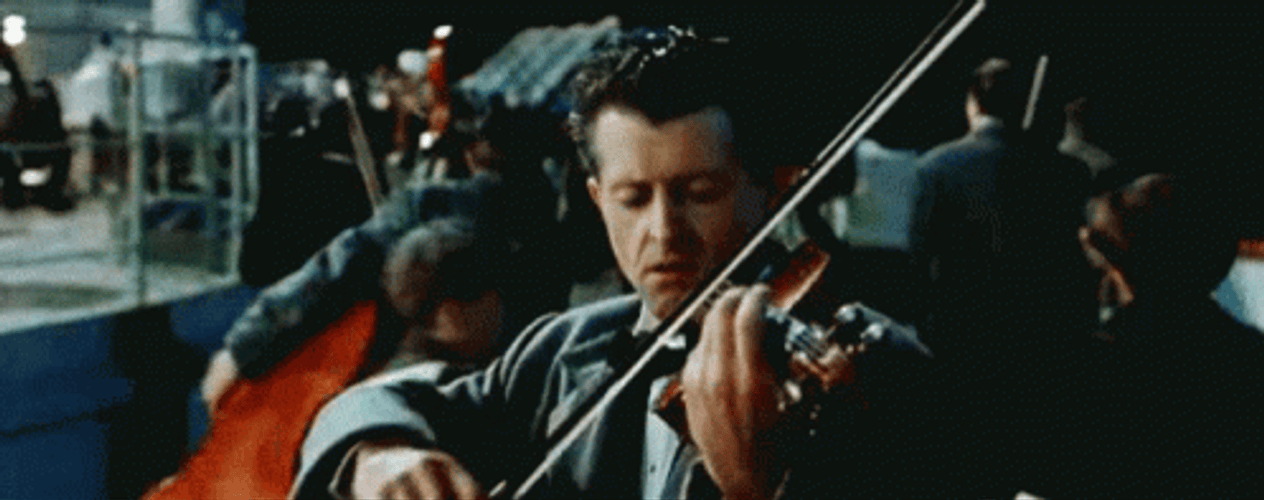 Titanic Violin Band Music GIF