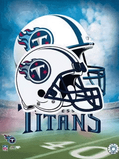 Titans Football Poster With Two Helmets GIF