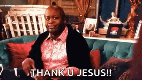 Titus Andromedon Cheerful Thank You Jesus GIF