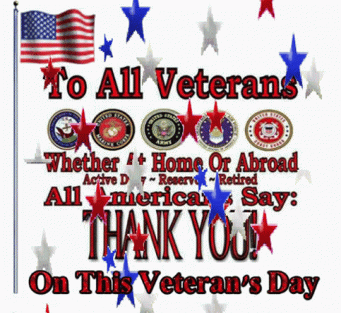 To All Veterans All Americans Say Thank You Poster