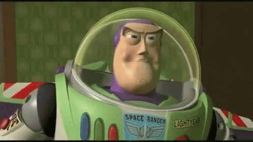 To Infinity And Beyond Buzz Lightyear Flying GIF