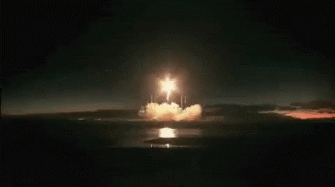 To The Moon Astronaut Driving The Rocket GIF