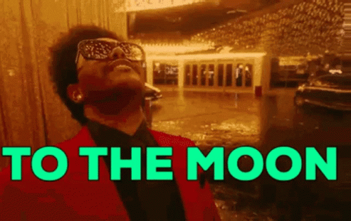 To The Moon The Weeknd Blinding GIF