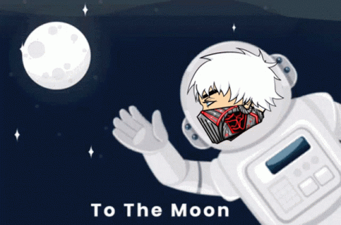 To The Moon Gabimaru Astronaut GIF