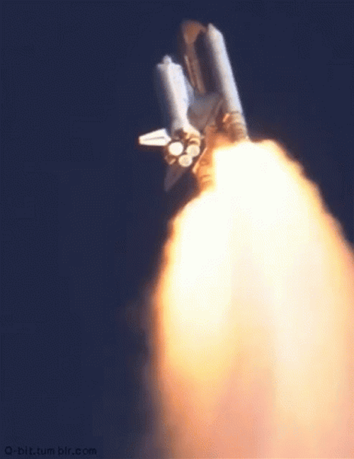 To The Moon Rocket Launch GIF