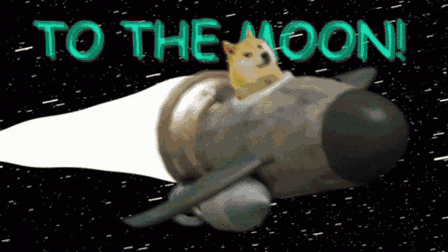 To The Moon Space Gif GIF