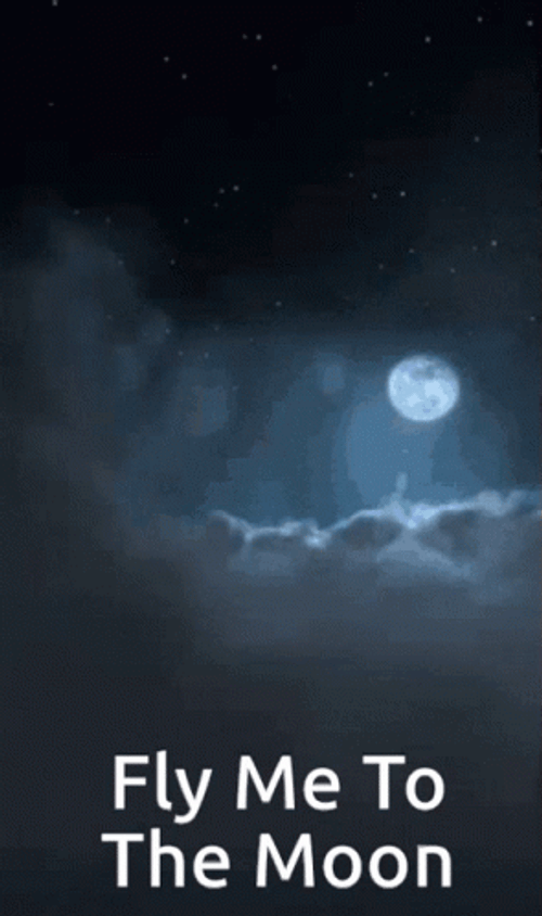 To The Moon Up Sky And The Moon GIF