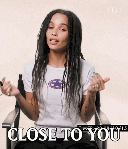 Zoë Kravitz Close To You GIF