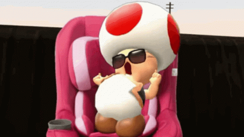 Toad With Sunglasses Dancing GIF
