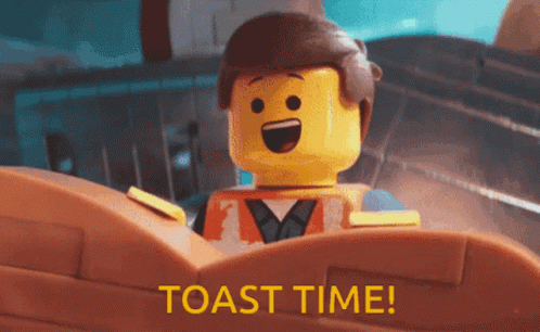 Emmet The Lego Toast Time GIF