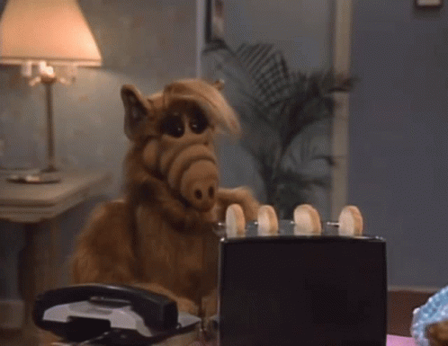 Alf Toast Bread Cooking Skills GIF