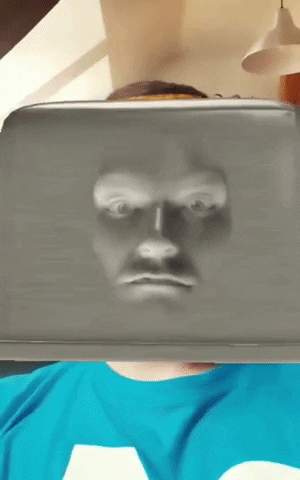 Toast Bread Shocked Reaction GIF