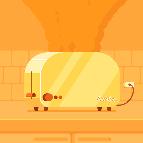 Toaster With Toast