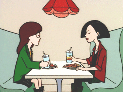 Toasting Drinks In Cafe GIF
