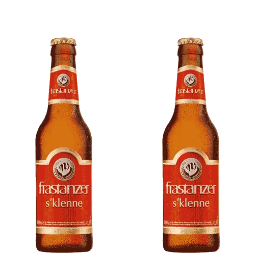 Toasting Frastanzer Beer Bottles