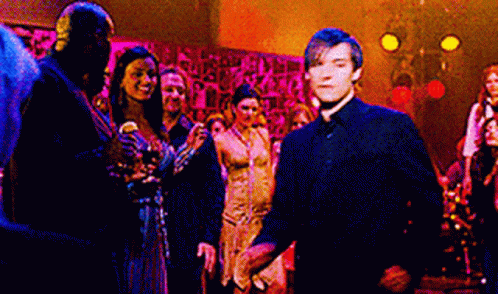Tobey Maguire Dance In Bar GIF