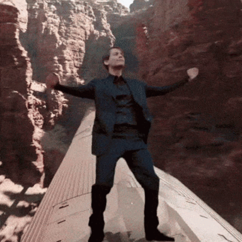 Tobey Maguire Dance On Train GIF