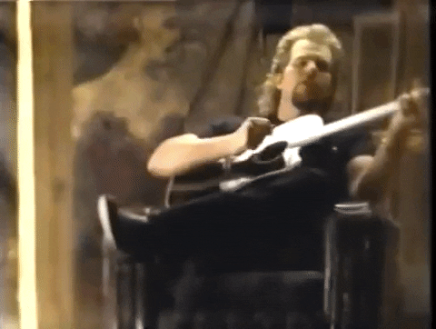 Toby Keith Chilling And Playing Guitar GIF