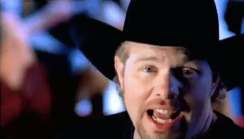 Toby Keith Singing In Public GIF