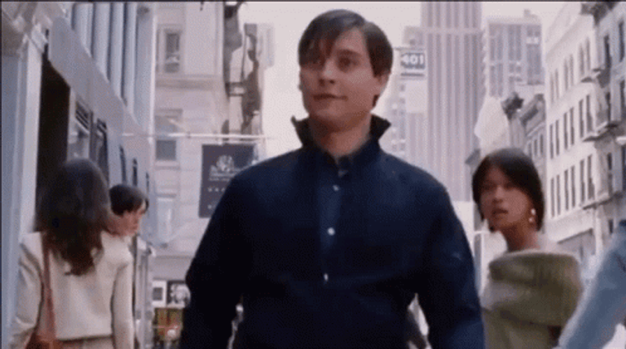 Toby Maguire Vibing Spiderman Dance GIF