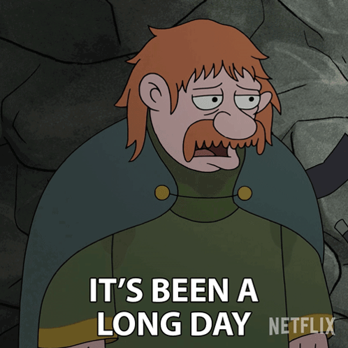 Today Drained Me King Zog Disenchantment GIF