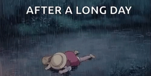 Today Drained Me Mei Kusakabe In The Rain GIF