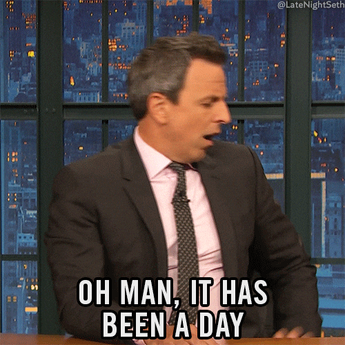 Today Drained Me Seth Meyers GIF