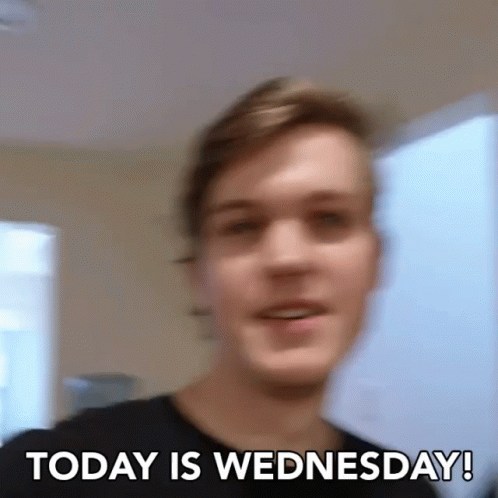 Today Is Wednesday Happy Guy GIF