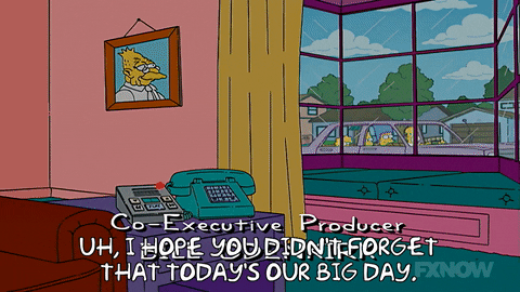 Todays The Day Phone Call The Simpsons GIF